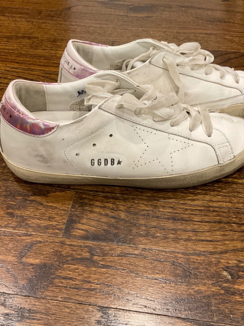 Golden goose super-star sneakers size 9.
